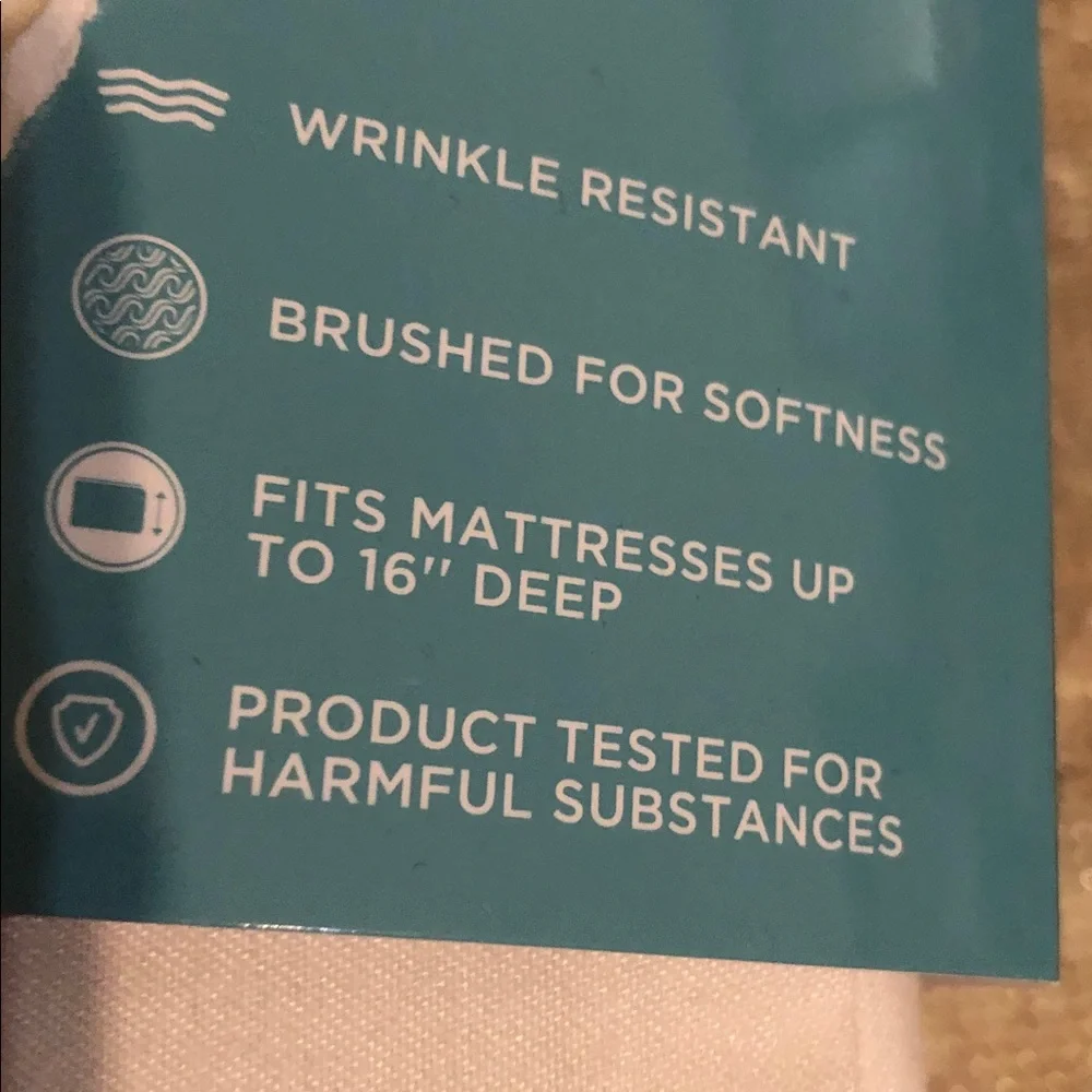 🆕Cuddl Duds White Sheet Set Twin  NWT